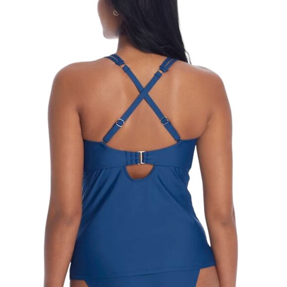 BIRDSONG BARE NECESSITIES NWT Dori Underwire Wrap Tankini Top Size 32DD - Picture 4 of 11